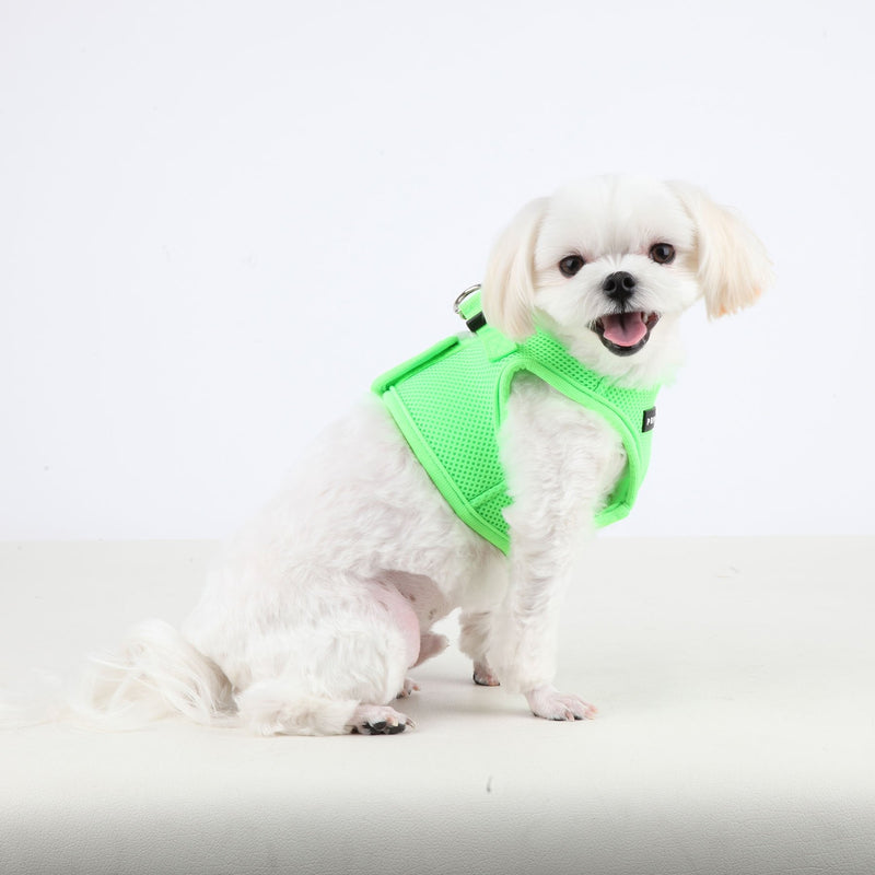 Puppia Neon Soft Vest Harness Step-in No Choke No Pull Walking Training for Small and Medium Dog, Pink, Large Neon Soft Vest Harnes - PawsPlanet Australia