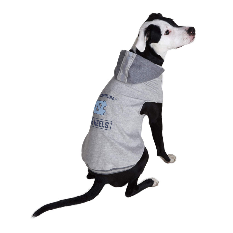 Littlearth NCAA Clemson Tigers Pet Hooded Crewneck North Carolina Tar Heels XL (Neck: 18", Girth: 20"-23", Back: 19.5") Team Color - PawsPlanet Australia