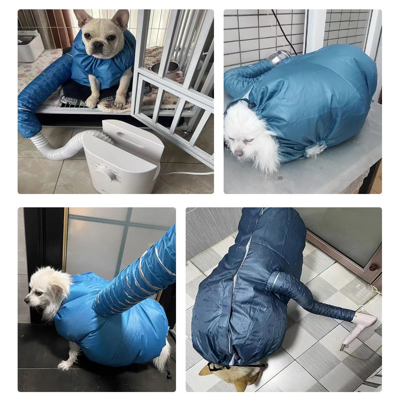 MANON ROSA Dog Drying Bag Hands Free Quick Drying Pet Grooming Tool for Small Medium Large Puff Fluff Dogs & Cats, 360 Degree Shower Bath Hair Dryer Suit (X-Large) X-Large - PawsPlanet Australia