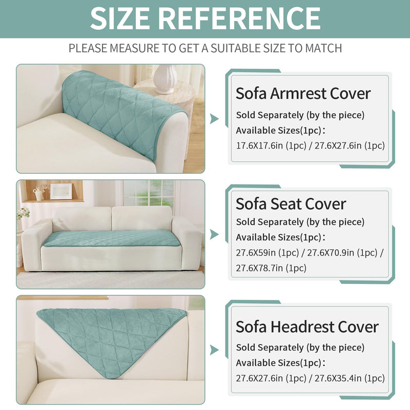 Fuzzy Pet Couch Covers for Dogs Washable, Non-Slip Sofa Slipcover Cushion Protector, Thick Soft Dog Couch Cover Protector, Couches Mat for Couches and Sofas (27.6" x 35.4", Turquoise) Turquoise 27.6" x 35.4"/ 1 Pack - PawsPlanet Australia