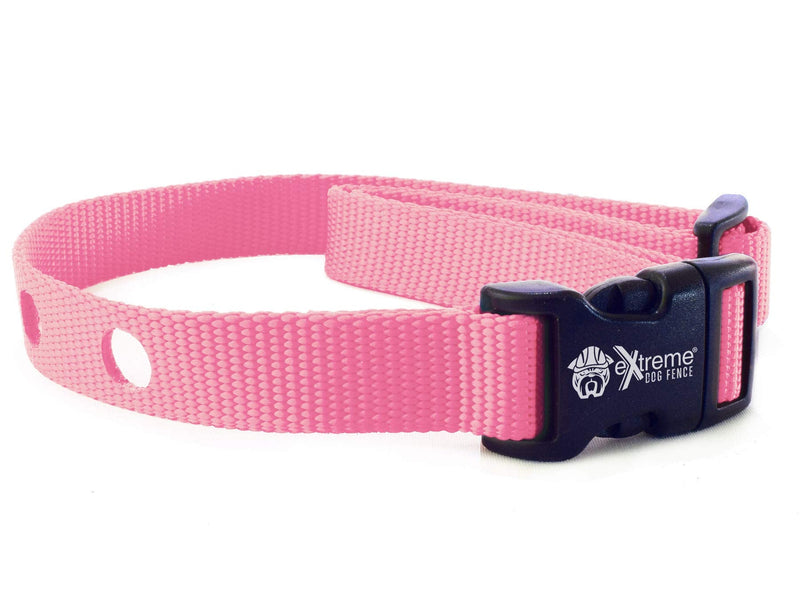 Pink Heavy Duty Nylon Replacement Dog Collar Strap with RFA-67 Batteries - Compatible with Most PetSafe In-Ground and Wireless Fence Receiver Collars (Bundle 2)