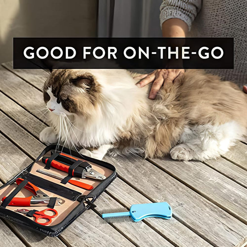 Pet Care Pedicure Kit for Dogs, Cats, Birds and Reptiles - Nail Clippers, File and Scissors Style Clippers Plus Case (3 Nail Clippers Plus Nail File) 3 Nail Clippers Plus Nail File - PawsPlanet Australia