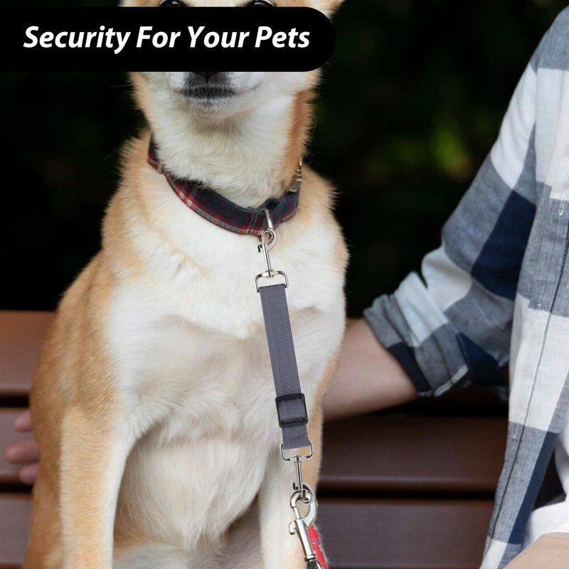 2 Pack Dog Collar Safety Clips Adjustable Prong Collar Backup Clasp Leash Connector Reflective Nylon Double Ended Clasp Leash Clips for Pet Dog Puppies Harness Collar Companion Safety Clip - PawsPlanet Australia