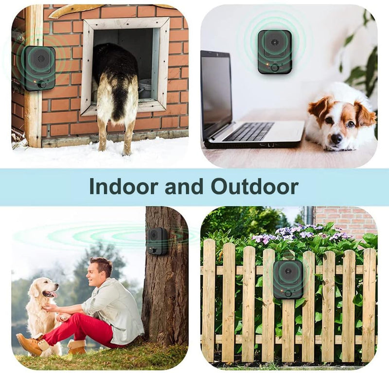 Anti Barking Device for Dogs, 3 Adjustable Frequency Modes, Ultrasonic Dog Barking Silencer, Rechargeable Sonic Barking Deterrent, Suitable for All Kinds of Dogs, for Indoor & Outdoor Use - PawsPlanet Australia