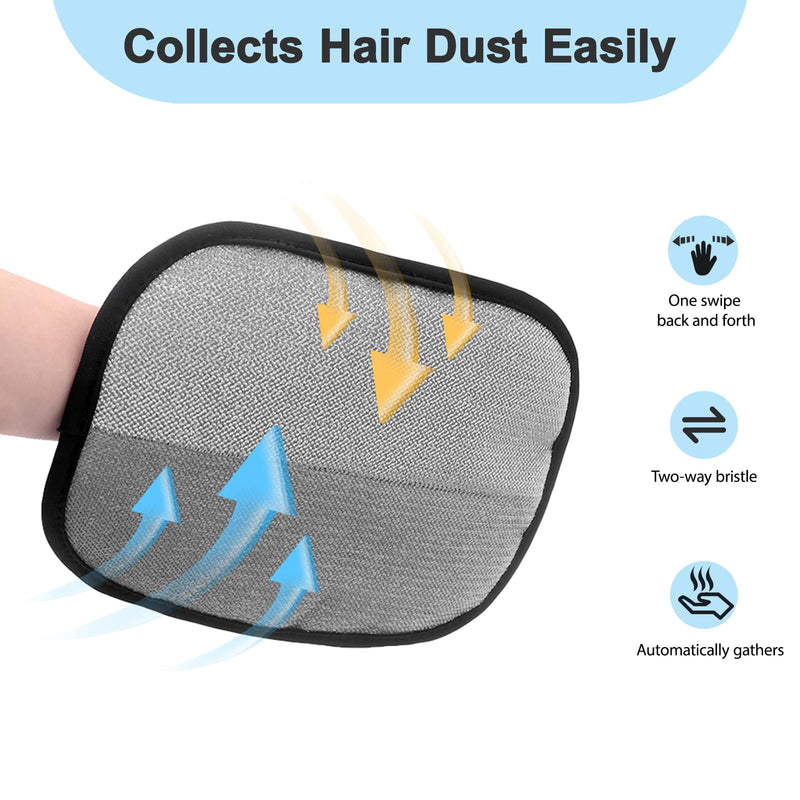 2 PCS Pet Hair Removal Glove, Reusable Electrostatic Cats & Dogs Hair Removal Tool for Couch, Furniture, Carpet, Car Seat, Clothes 2PC - PawsPlanet Australia