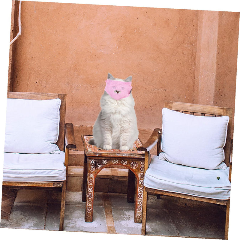 Polyester cat muzzle. Safe and washable anti-bite cat muzzle for bathing and injections for kittens and cats.