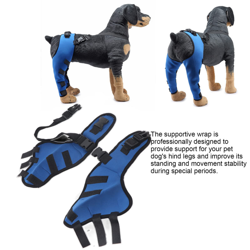Tnfeeon Dog Knee Brace, Leg Brace Ligament Injury Joint Pain and Muscle Sore Adjustable Rear Support for Knee Dislocation Pet Knee Brace Recommended for Dog (S) - PawsPlanet Australia