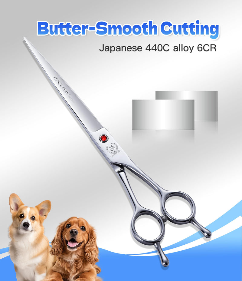 Fenice Peak 6.5" Thinning Scissors for Dog Groming 35 Teeth, 6CR Stainless Steel Dog Grooming Shears, Professional Pet Hair Trimming Thinner Scissor for Face, Body, Paws Thinning Scissor 6.5“ - PawsPlanet Australia