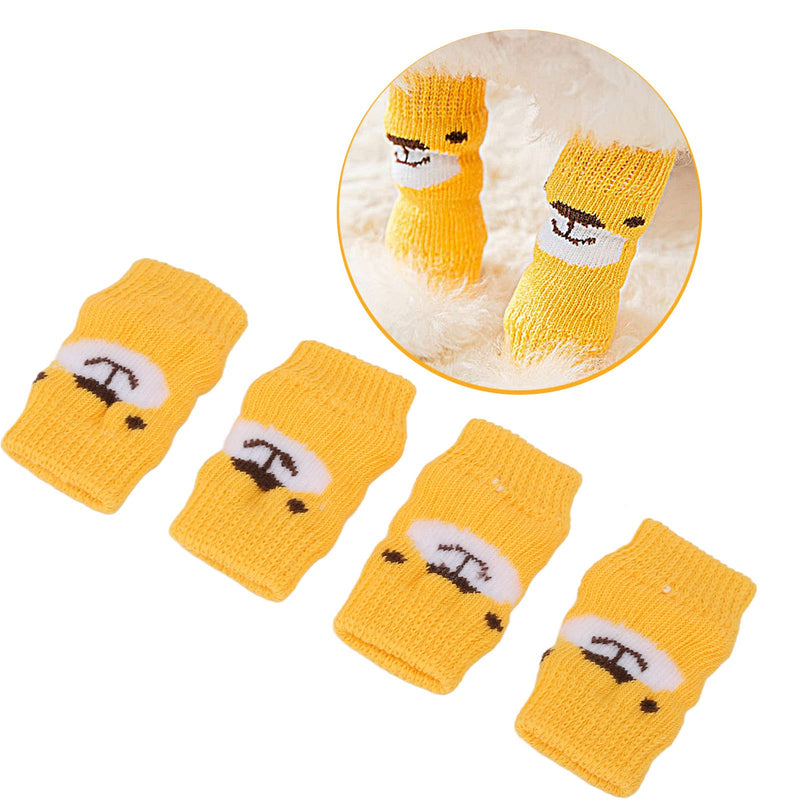 Zerodis 4pcs Pet Dog Elbow Protector, Elbow Support Wrap Pet Leg Warmers for Dogs Cats Knitted Dog Elbow Sleeve Leg Support Wrap Protectors L - PawsPlanet Australia