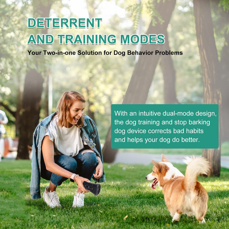 Dog Barking Control Devices, Pet Gentle Anti Barking Device, Ultrasonic Dog Barking Control Devices & Training Tool, 3 in 1 Bark Control Tool, Correct Poor Behavior, Indoor &Outdoor
