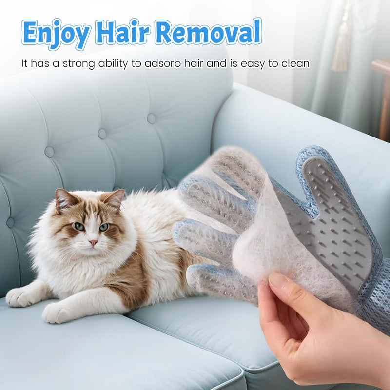 Pet Hair Removal Glove – Reusable Static Pet Hair Remover for Dogs & Cats, Easy Clean Glove for Furniture, Clothes, Couch & Laundry - PawsPlanet Australia