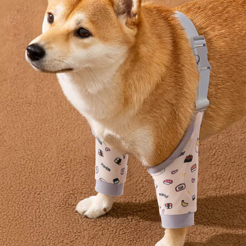 ROZKITCH Dog Surgery Recovery Sleeve for Front Legs, Pet Prevent Licking Wound Elbow Brace Protector, Dog Leg Sleeve to Stop Licking Cone Collar Alternative for Sprain ACL CCL Arthritis Cute Dog 2XL 2XL(A Sleeve Length:13.3") - PawsPlanet Australia