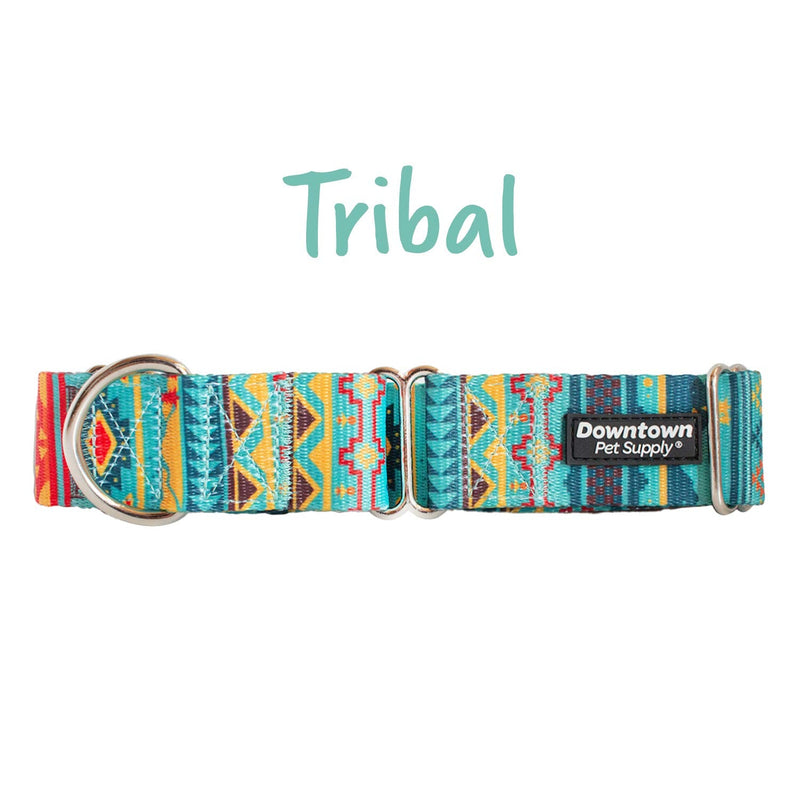 Downtown Pet Supply - Martingale Collar for Dogs - Dog Training Collar - Big, Wide & Thick Dog Collar - Escape-Proof, Weatherproof, Durable and Comfortable - Tribal - Large Dog Collar Large: 14"-24.5" - PawsPlanet Australia