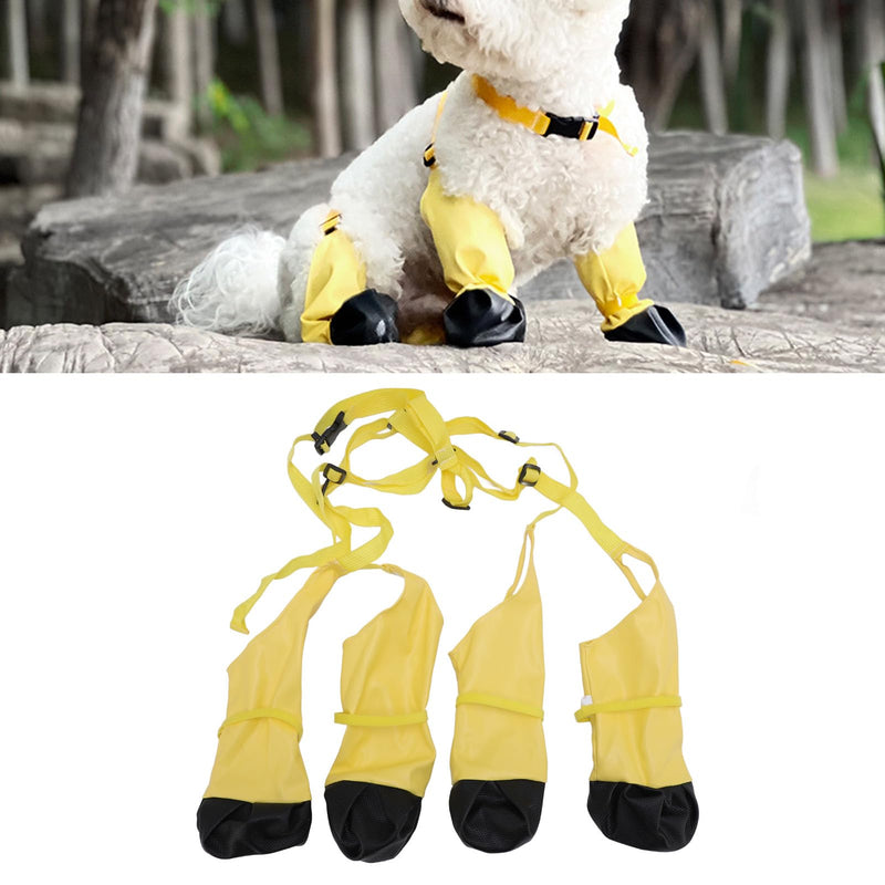 Suspender Boots for Dogs, Dog Paws Boot Leggings Water Proof Dog Boots Anti Slip Dog Shoes, Dog Paws Protector Dirty Proof Dog Booties for Winter Day Outdoor Walking (S) S - PawsPlanet Australia