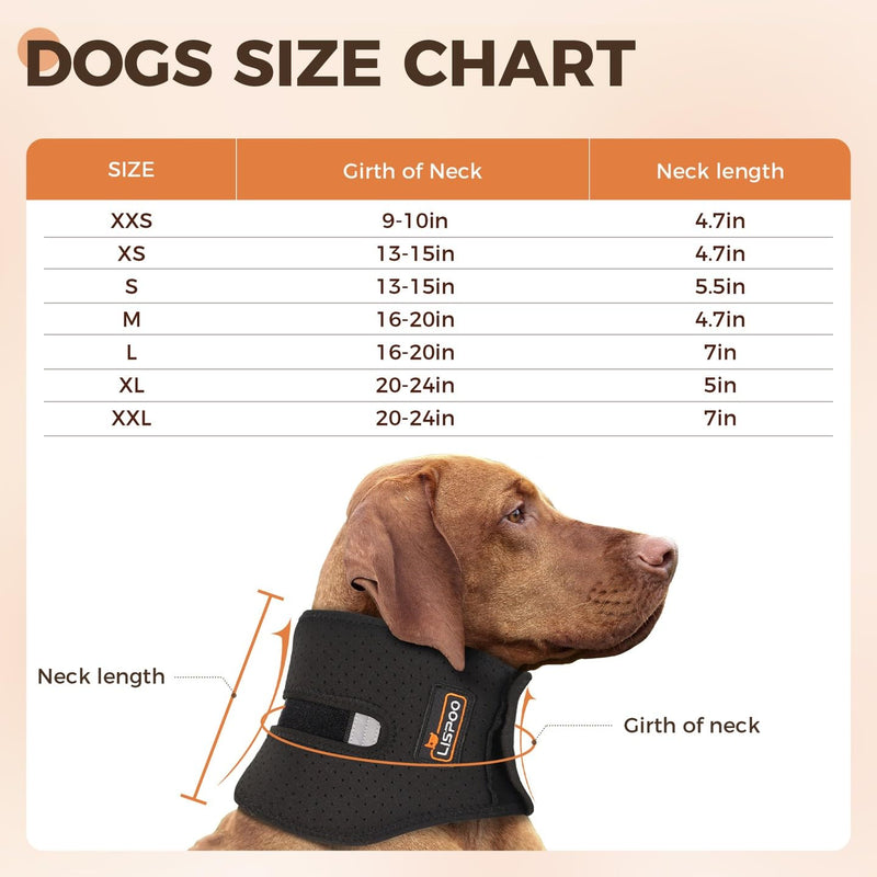 Dog Cervical Collar Neck Brace Supports Cervical Vertebral Sprains Instability, Neck Brace for Dog Limit The Range of Movement up and Down, Dog Cervical Brace Helps Recover from Cervical Sprains XL SBR XL(Neck Girth20"-24"/Neck Length5") - PawsPlanet Australia