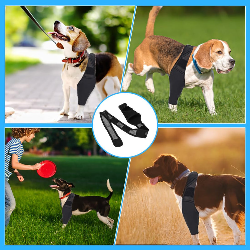 EIHI Knee Support Dog Rear Leg for Left Leg - Made of Neoprene, for Cruciate Ligament Tear, Ligament Injuries, Patella Luxation or Osteoarthritis - Size M