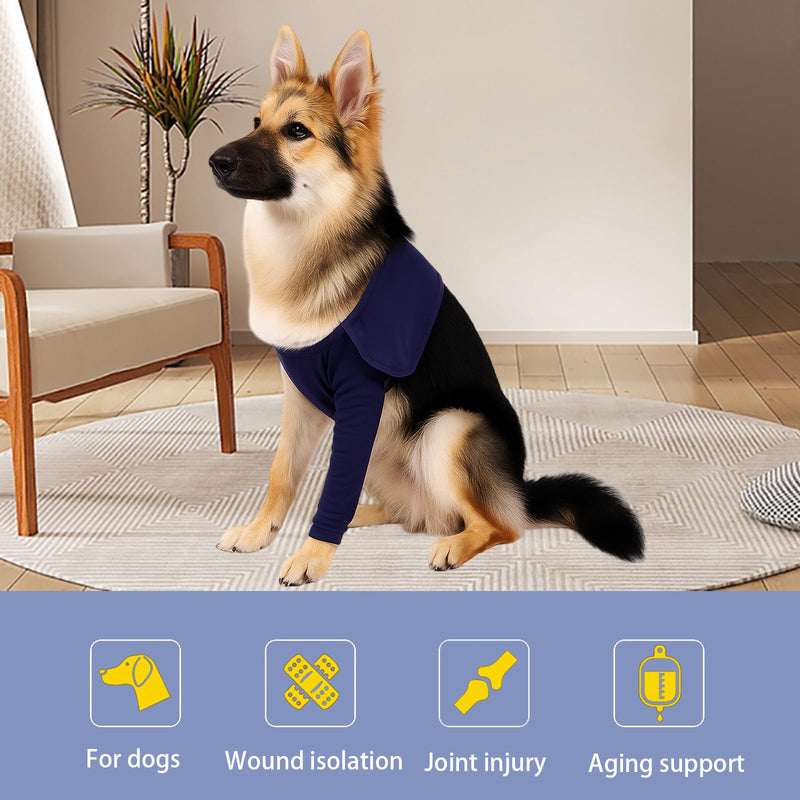 Dogs Anti-licking Protection Sleeve Dog Surgery Recovery Sleeves for Front Leg Dog Surgery Recovery Sleeves With Magic Stickers for Injury Recover Avoids Wound Infection