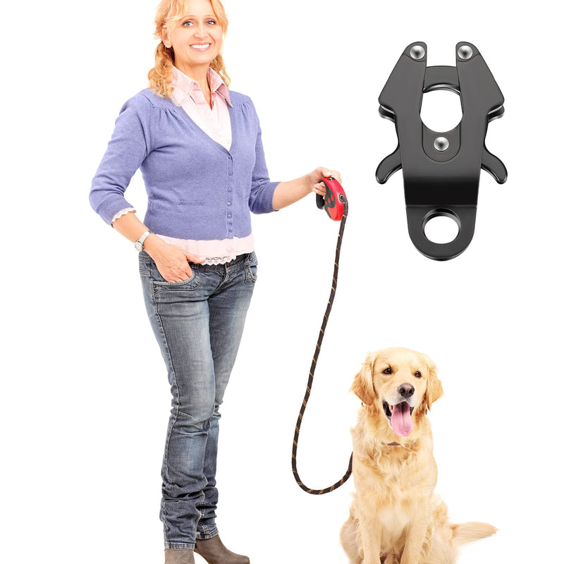 Reginary 2 Pcs Frog Clip Dog Leash Clip for Linking Quick Release Black Pet Collar Clasp Frog Cable Dog Leash Buckle Chain Replacement Clasp - PawsPlanet Australia