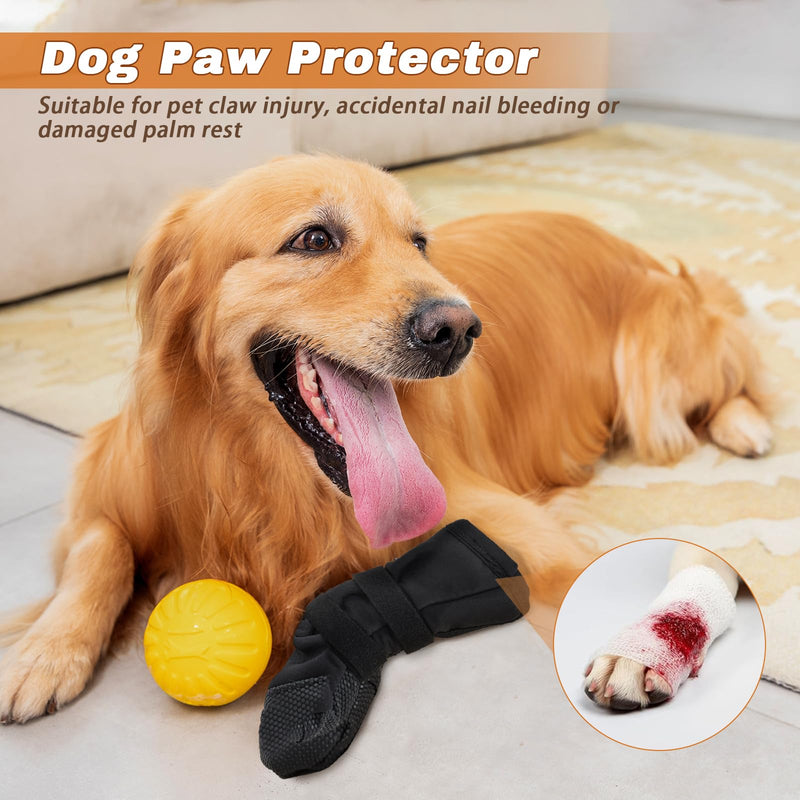 Dog Paw Wound Recovery Boot, Anti-Slip Dogs Socks Boots, Breathable Pet Bootie for Injured Paw, Dog Pad Protector for Outdoor Walking 2pcs (L) L - PawsPlanet Australia