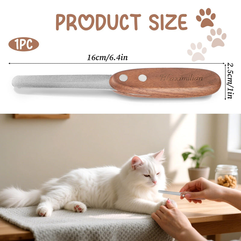 Dog Nail File, Professional Nail Grooming Tool for Dogs and Cats,Diamond Coated Metal Nail File with Wooden Handle,Safe and Easy Nail Care - PawsPlanet Australia