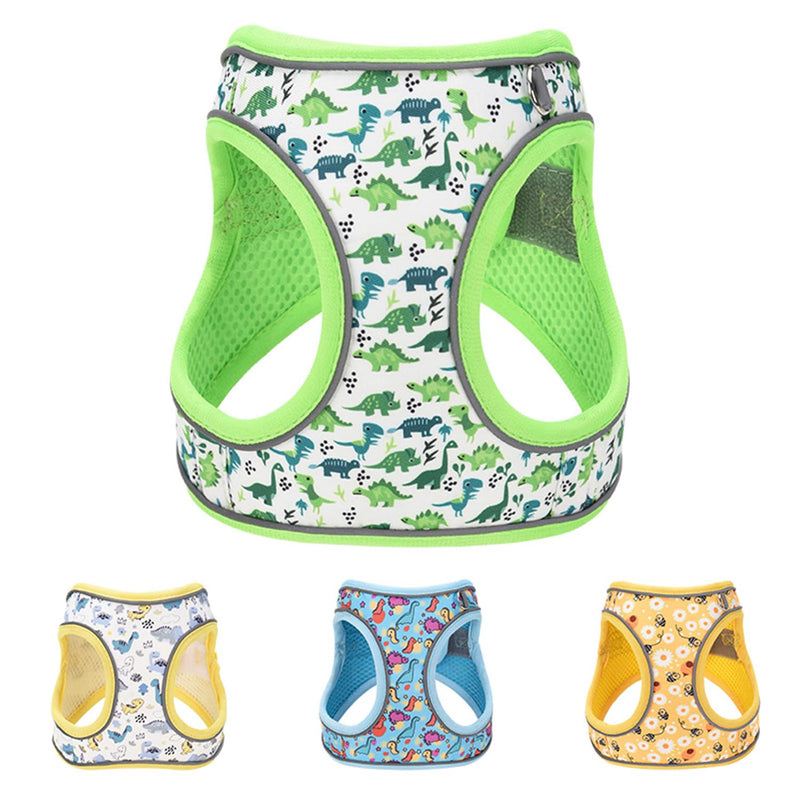 Step in Dog Harness No Pull Honeybee Adjustable Soft Mesh Padded Reflective Pet Vest Harness and Leash Set for Small Medium Dogs XS(neck:9.5"-10.5",chest:11.5"-13.5") Yellow - PawsPlanet Australia