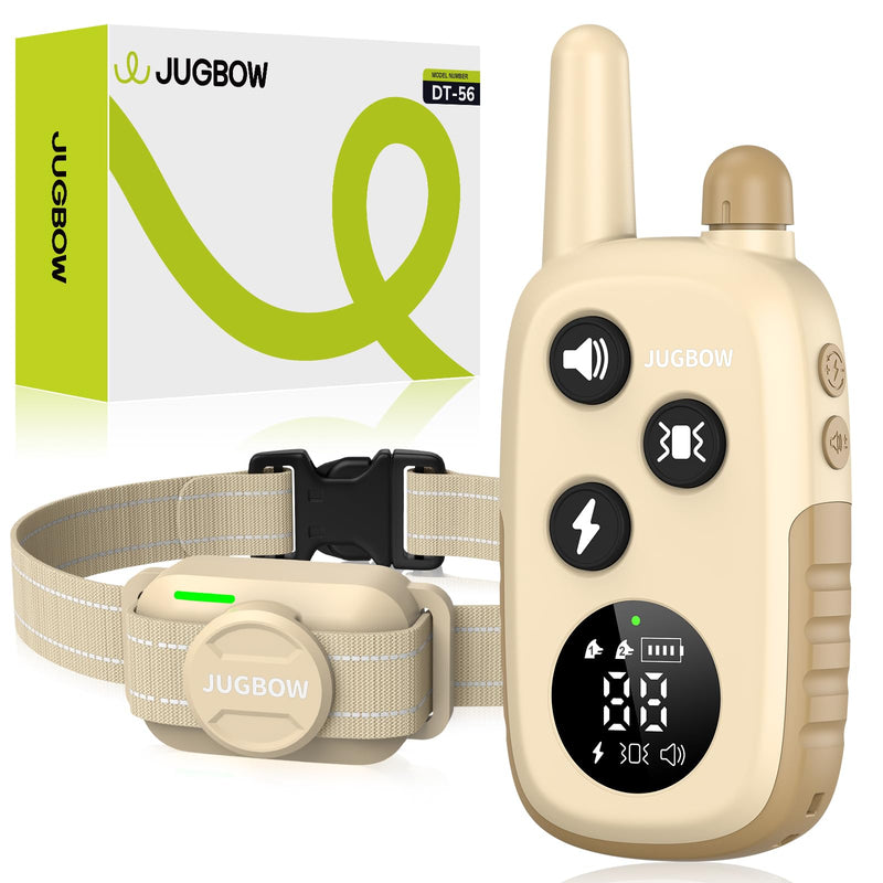 Jugbow Dog Training Collar - 4200FT Dog Shock Collar with Remote for Large Medium Small Dogs, Rechargeable Waterproof IPX8 E Collars with Beep (1-3) Vibration(1-3) Safe Static(0-99) - PawsPlanet Australia