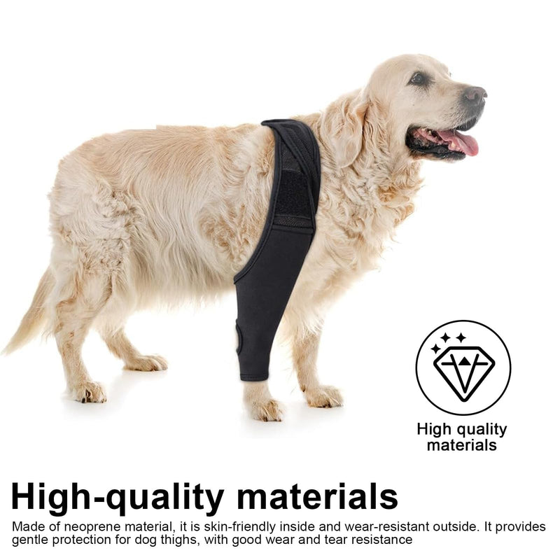 XL Lick Protection Dog Rear Leak Protection, Adjustable Lick Protection, Rear Leg Dog, Black Dog Knee Brace, Rear Leg, for Support and Protection of the Front and Rear Legs of Dogs