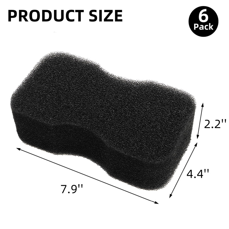 6 Pack Horse Groomer Sponge, Durable Horse Bath Sponge Block for Cleaning and Massage, Reusable Brush Scrubber for Body Hair, Horses Grooming Tool Supplies for Large Dog and Cat, Easy to Grasp - PawsPlanet Australia
