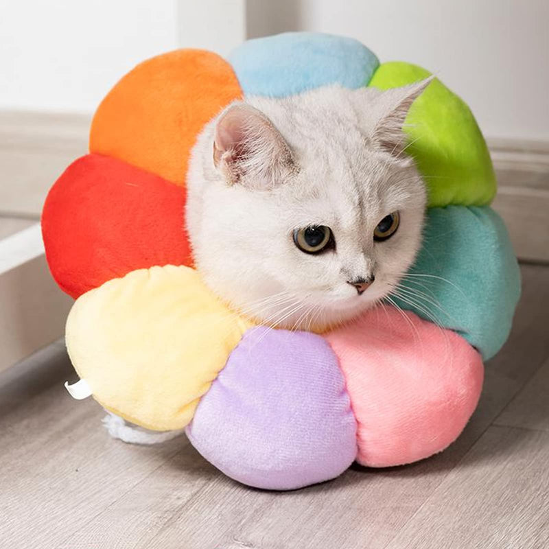 Pet Protective Collar, Soft Cat Protective Collar, Adjustable Cat Collar, Colorful for Pets, Cats, Dogs, Puppies, Kittens After Surgery and Injuries
