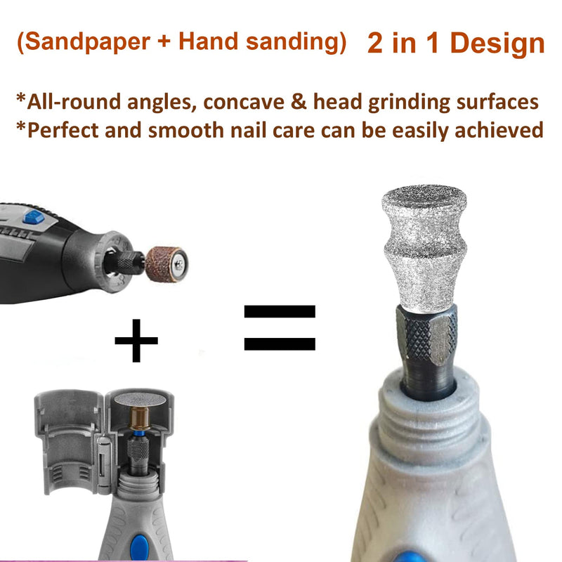 Diamond Dremel Dog Nail Grinder Attachment & Dog & Cat Pets Nail Clippers and Trimmers, Dremel Accessories & Dog Nail Trimmers with Safety Lock to Avoid Over Cutting, Grooming Tool for Pets YCA - PawsPlanet Australia