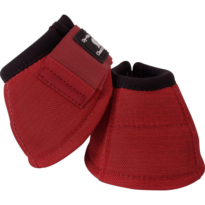 Classic Equine Dyno Turn Bell Boots, Crimson, Medium
