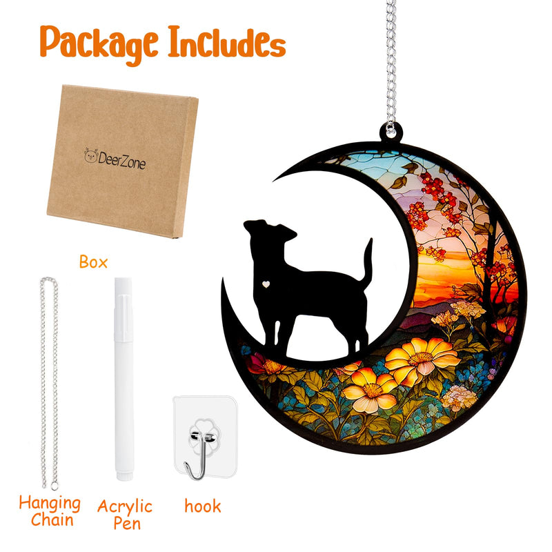 Dog Memorial Suncatcher,Pet Sympathy Gifts,Dog Memorial Gift for Loss of Dog,Personalized Dog Ornaments with Name Date for Pet Lovers A Design Dog - PawsPlanet Australia