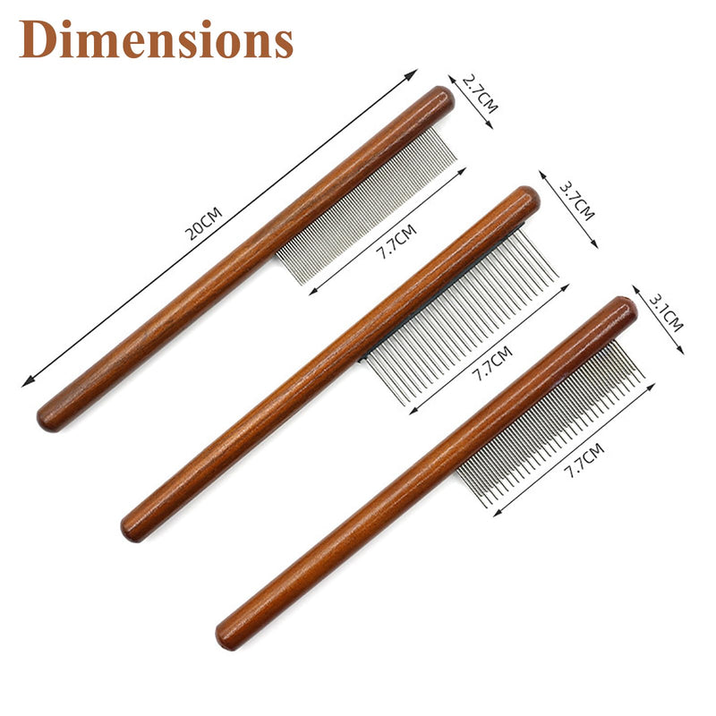 Pet Dog Cat Shedding Comb - Hair Buster Grooming Comb for Cats and Dogs, Rabbits, Daily-Use Cat Deshedding Brush, for Cats with Short and Long Fur (Long and Short Teeth) Long and Short Teeth - PawsPlanet Australia