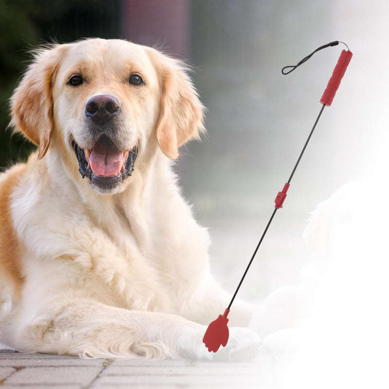 Dog Training Whip, Silicone Durable Dog Training Whip, with Anti-Slip Handle, for Outdoor and Indoor Training Dog Tools, Red - PawsPlanet Australia