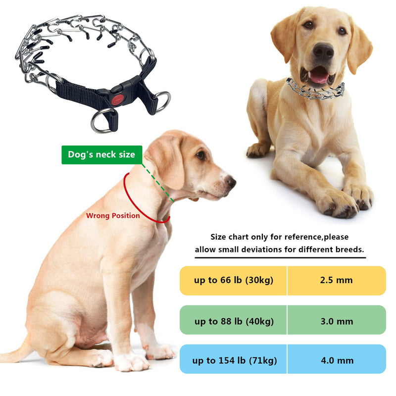 Dog Training Collar, Martingale Collar for Large Medium Small Dogs (S) S(Neck: 14"-16'' Weight: Around 35 lbs) - PawsPlanet Australia
