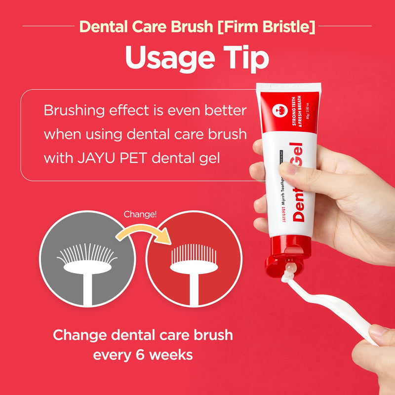 JAYU PET Dental Care Brush [Soft & Firm Bristles] - Toothbrush for Cat and Small Dogs, Removing Old Plaque and Tartar, Cat Dental Care, Cat Teeth Brushing & Easy Cleaning - PawsPlanet Australia
