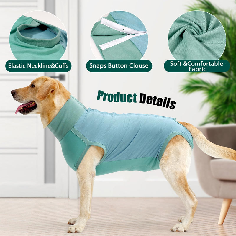 Dotoner Dog Recovery Suit – Female Spay Bodysuit for Dogs After Surgery, Breathable Surgical Vest Substitute for Recovery Collars for Female and Male, Anti Licking for Large and Small Dogs
