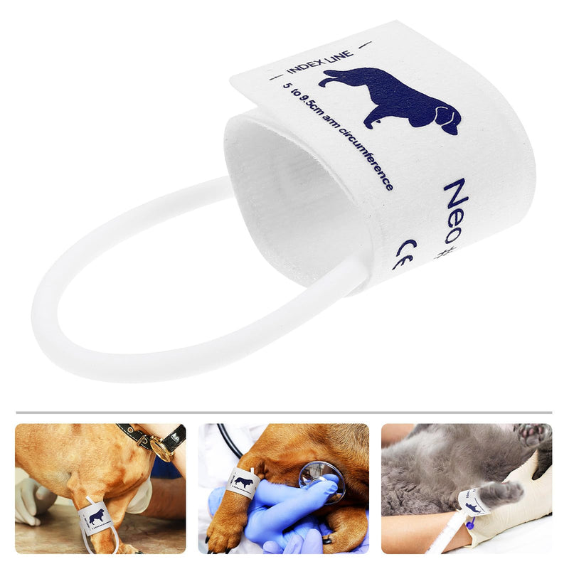 Veemoon Blood Pressure Cuff for Pets Made of Non-Woven Fabric, General Suitable for Arm Circumference 5 9.5 cm, Safe and Practical for Monitoring Blood Pressure in Cats and Dogs