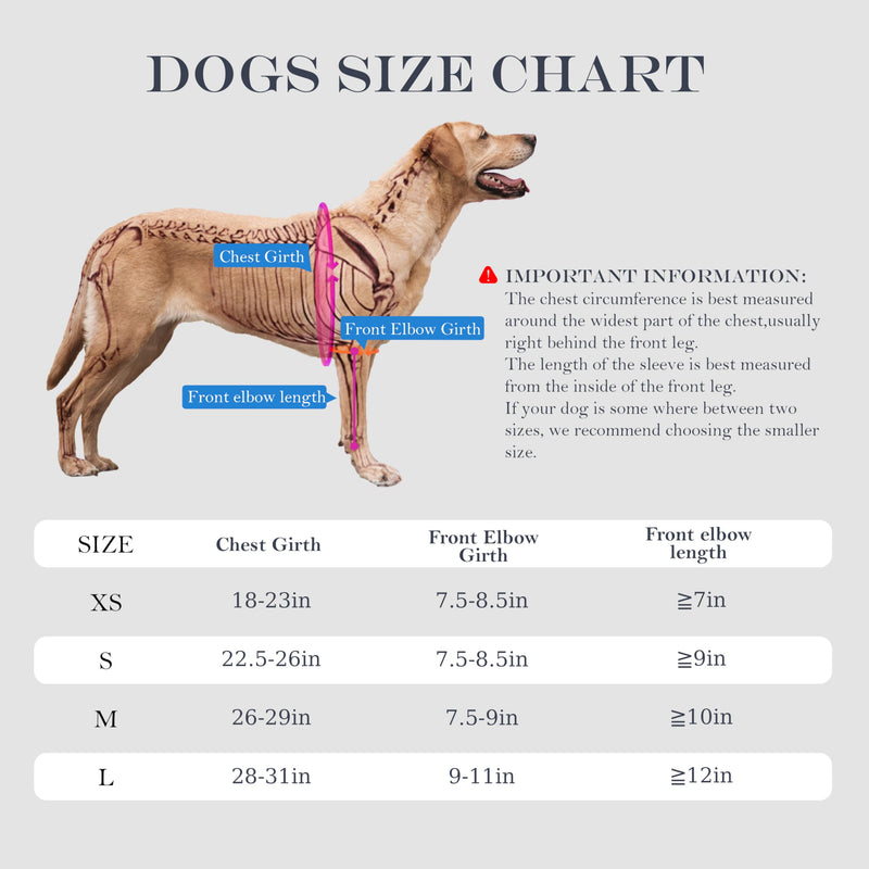 Recovery Suit for Dogs Front Left Leg, Dog Recovery Suit Female,Male Pet Arm Sleeve, Surgical Suit Cone Collar Alternative, S Small Left Elbows - PawsPlanet Australia