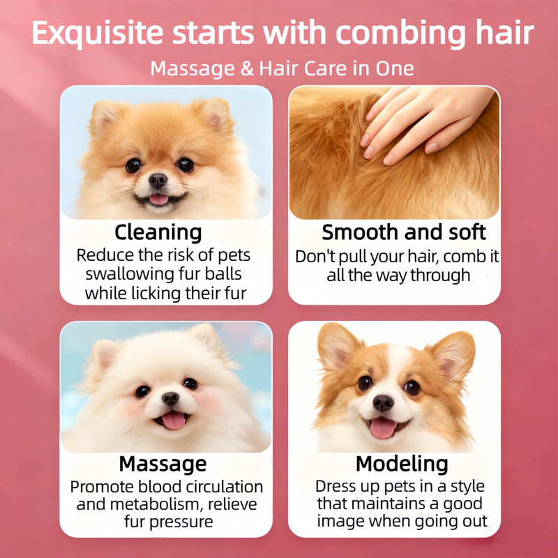 Pet Grooming Glove & Brush 2-in-1 - Gentle Deshedding, Detangling, and Massage for Cats/Dogs, Reduce Shedding & Hairballs, Wet/Dry Use?Ergonomic Massage Deshedding Tool - PawsPlanet Australia