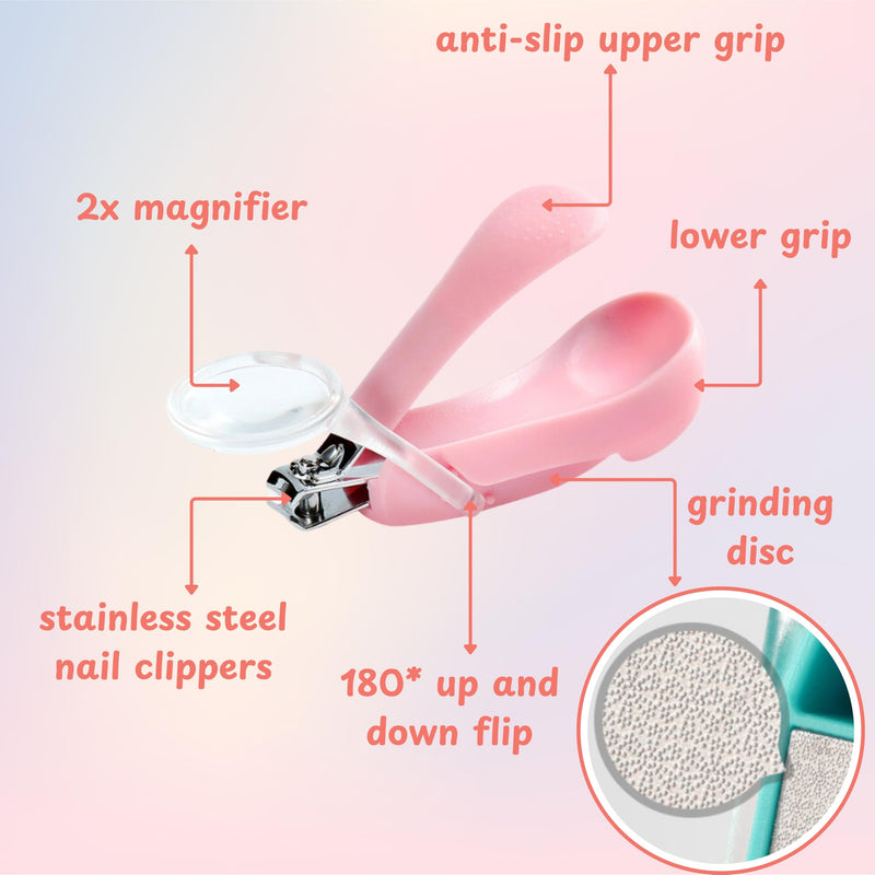 Hedgehog Toe Nail Clippers and Comb Set, 2 Pcs Hedgehog Soft Cleansing Brush and Toenail Clipper with Magnifier, Hedgehogs Massage Combs and Small Nail Clippers, Small Pet Grooming Supplies (Pink) Pink - PawsPlanet Australia