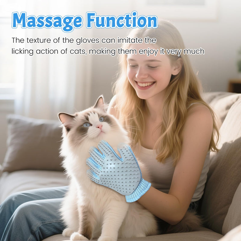 Pet Hair Removal Glove – Reusable Static Pet Hair Remover for Dogs & Cats, Easy Clean Glove for Furniture, Clothes, Couch & Laundry - PawsPlanet Australia