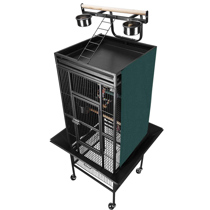 Colorday Good Night Bird Cage Cover for Large Bird Cage with Play Top (Patented), Green 61" 61 inches - PawsPlanet Australia