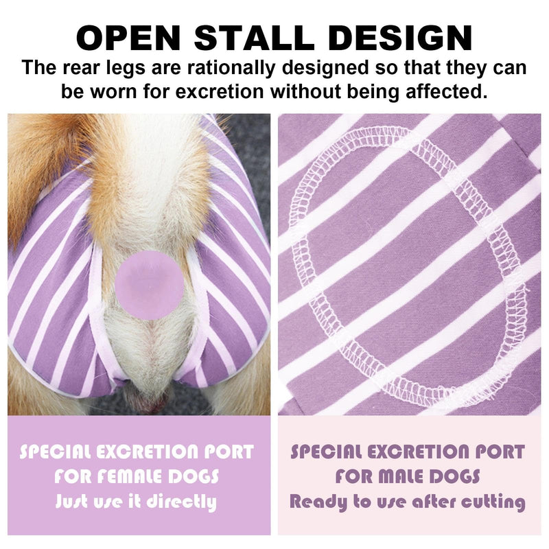 JSTHHTT Dog Bodysuit After Surgery Castration, Recovery Suit for Dogs, Dog Bodysuit After Castration Male, Wound Protection Suits for Dogs, Dog Body Suit After Surgery Dog, Pink M
