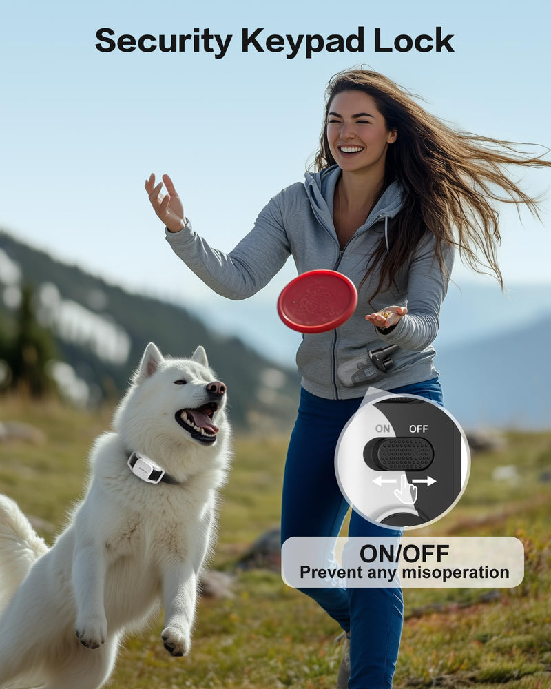Jugbow Dog Training Collar - 4200FT Dog Collar with Remote for Small Medium Large Dogs, LED Light Electric Collar with Beep/Safe Static/Vibration Modes, IPX8 Waterproof Rechargeable E-Collar(Grey) Grey - PawsPlanet Australia