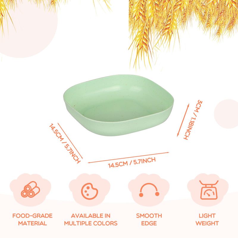 Cat Food Bowl Set, 6 inch Wide Shallow Cat Bowl for Relief Whisker Fatigue,Small Flat Cat Dish, Shallow Pet Feeding Dish or Plate for Cats and Small Dogs (4Pcs) 4 Pcs Cat Bowl - PawsPlanet Australia