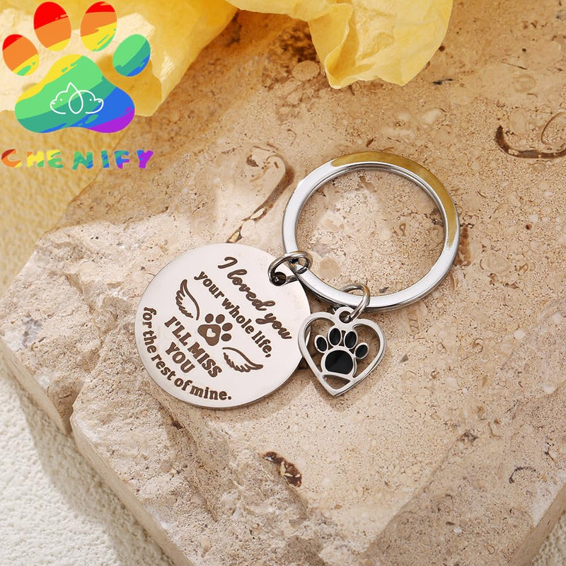 Pet Memorial Present Keychains Dog And Cat Remembrance Bereavement Present Keychain, Loss Of Dog Sympathy Present For Pet Lover Owner - PawsPlanet Australia