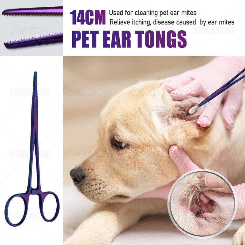 Dog Grooming Scissors,Purple Scissors Curved Scissors with Safety Round Tips,Sharp and Durable 6 in 1 Dog Scissors for Grooming - PawsPlanet Australia