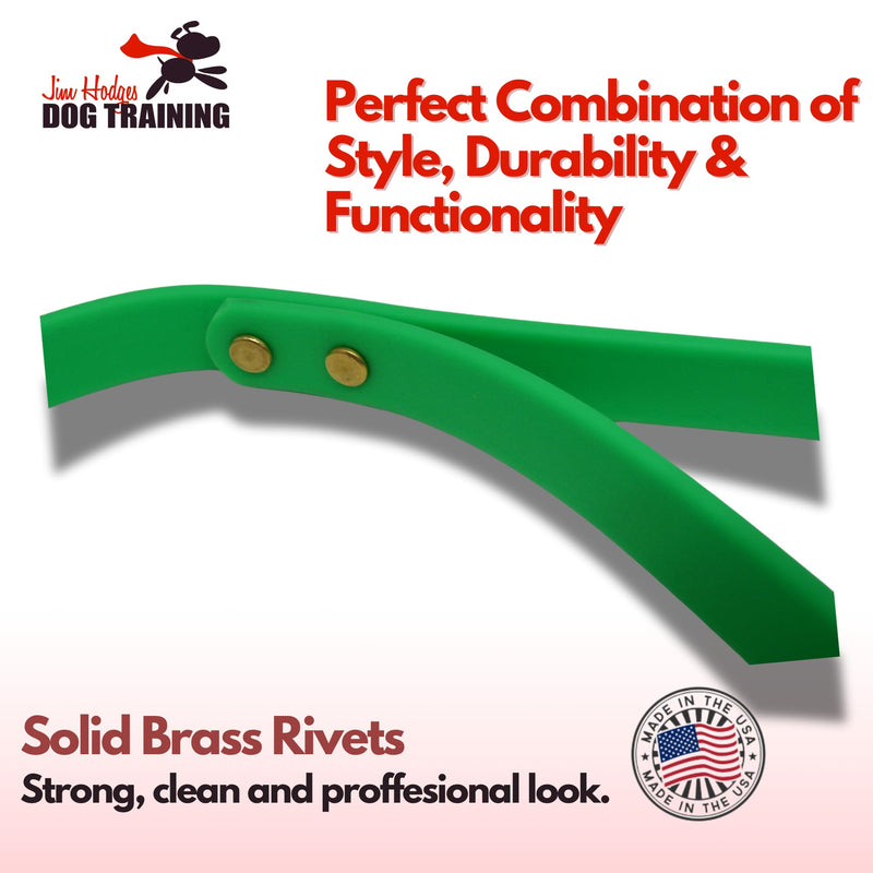 Gummy Dog Leash, Biothane, Dog Training Leash, Made in The USA, 4 Feet, Various Sizes & Colors (5/8, Green) - PawsPlanet Australia