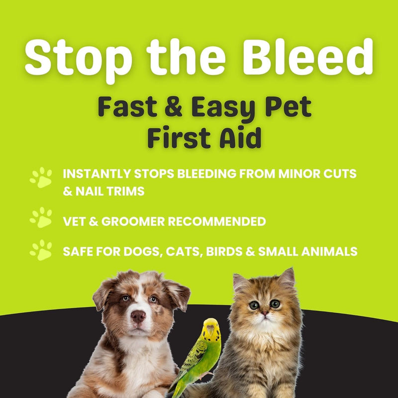 Styptic Powder for Dogs, Cats & Birds (2 oz) – Fast-Acting Blood Clotting & Bleed Stop Powder for Pet Nail Trims, Clipping & Cuts – Easy-Use Wide Mouth DIP Can – First Aid Grooming Essential - PawsPlanet Australia